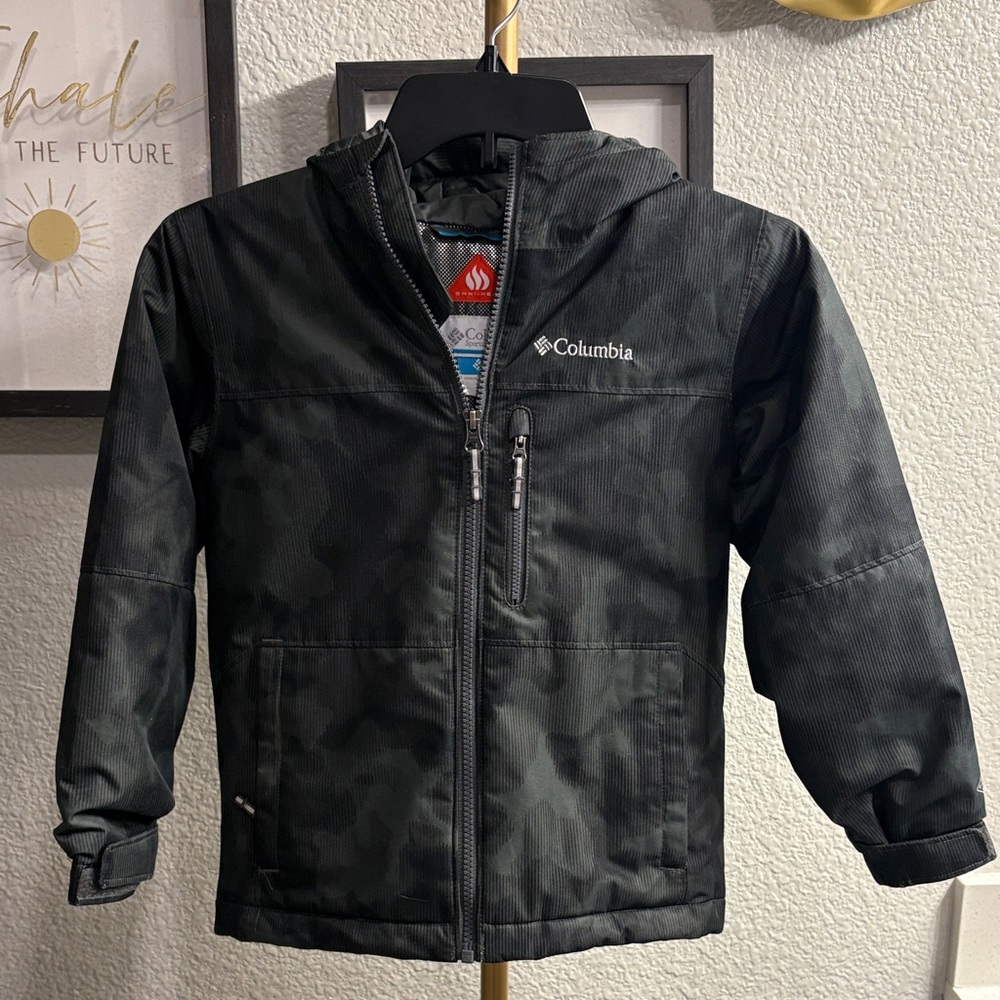Columbia Kids' Camouflage Black Puffer Jacket